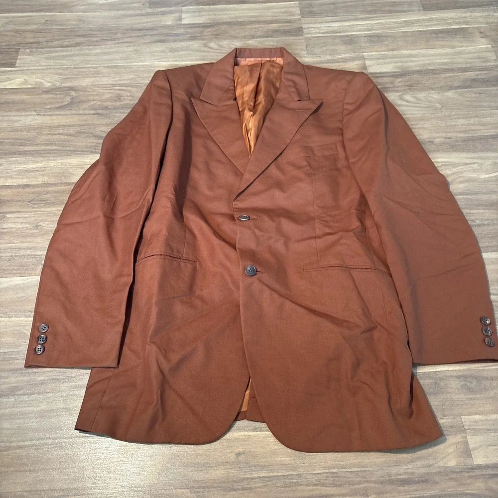 Vintage Walter-Morton Louis Boston Blazer Brown 2 Button Sport Coat 42R 0787